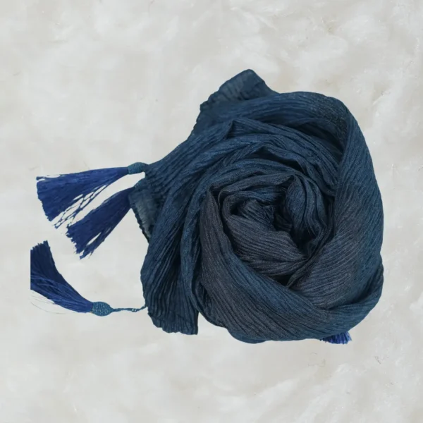 Shiny Crepe Tassel Hijab